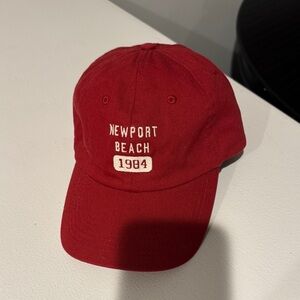 Red Newport Beach 1984 Cap